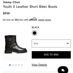 Jimmy Choo black motto boot